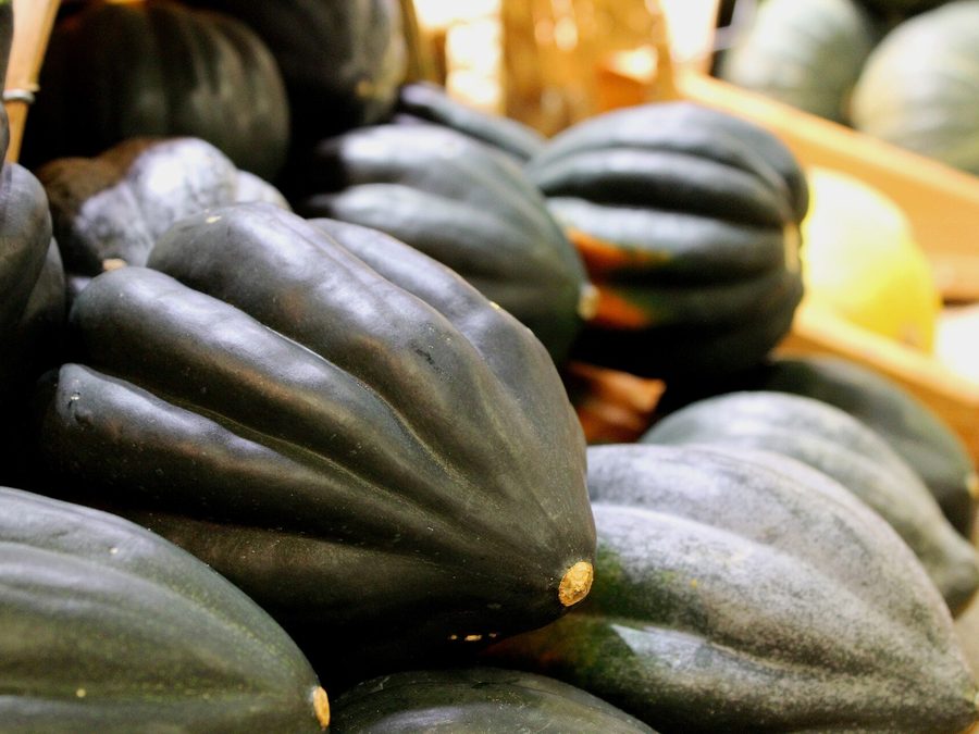 Acorn squash prepared for a baby