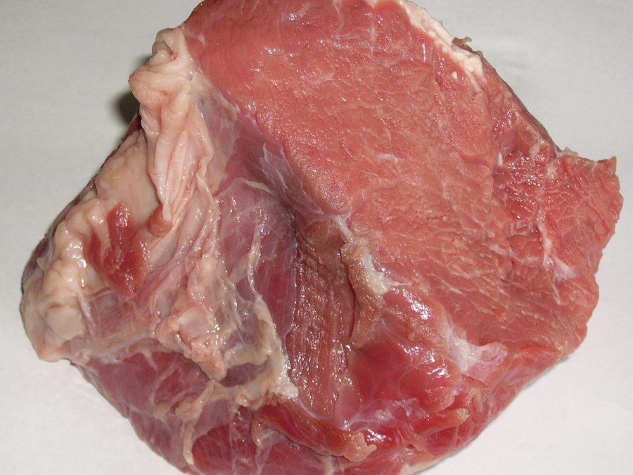 Beef prepared for a baby