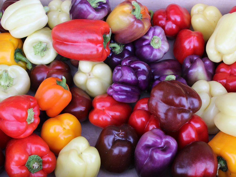 Bell pepper prepared for a baby