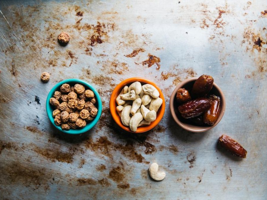 Cashew butter prepared for a baby