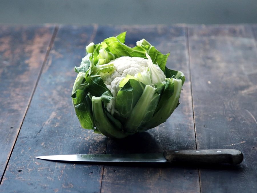 Cauliflower prepared for a baby