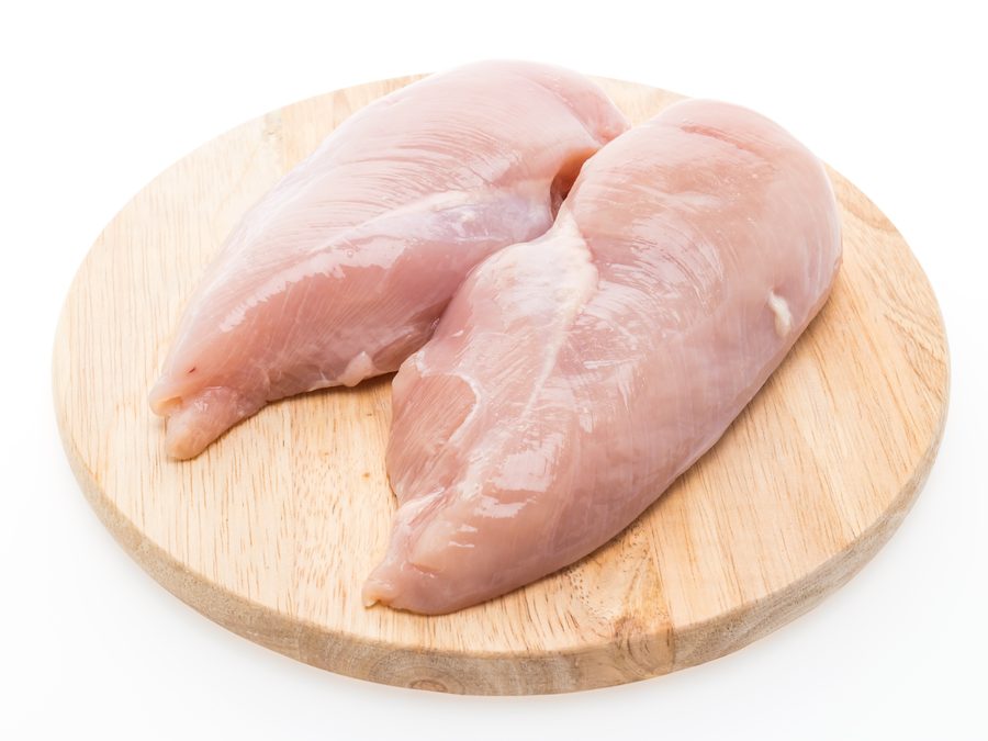 Chicken prepared for a baby