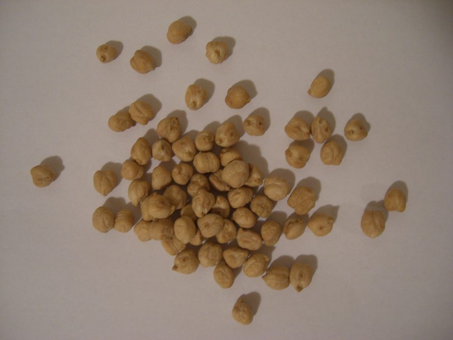 Chickpeas prepared for a baby