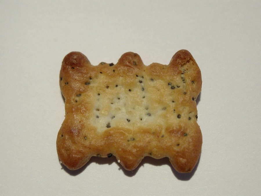 Crackers prepared for a baby