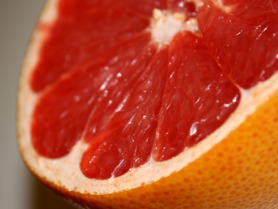 Grapefruit prepared for a baby