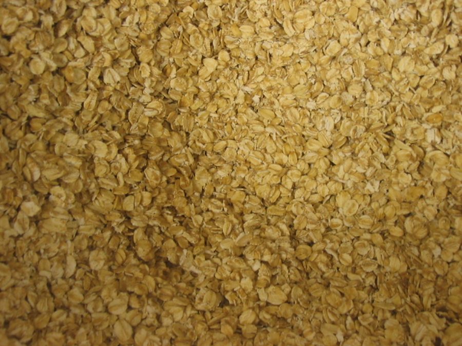 Oatmeal prepared for a baby