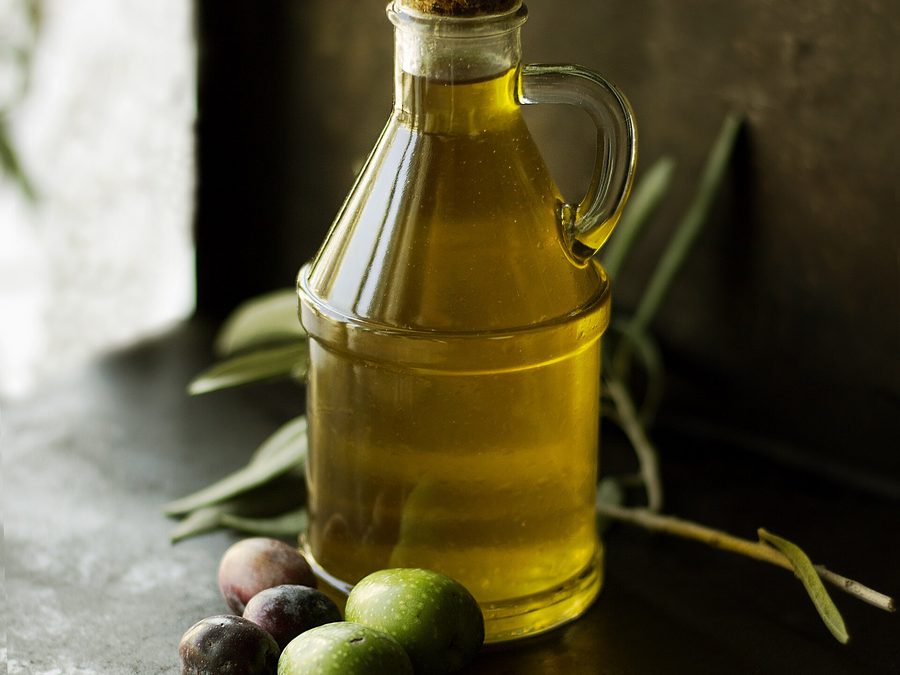 Olive oil prepared for a baby