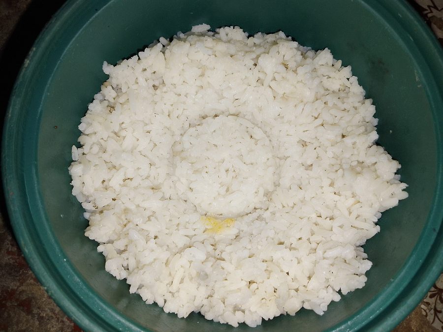 Rice prepared for a baby