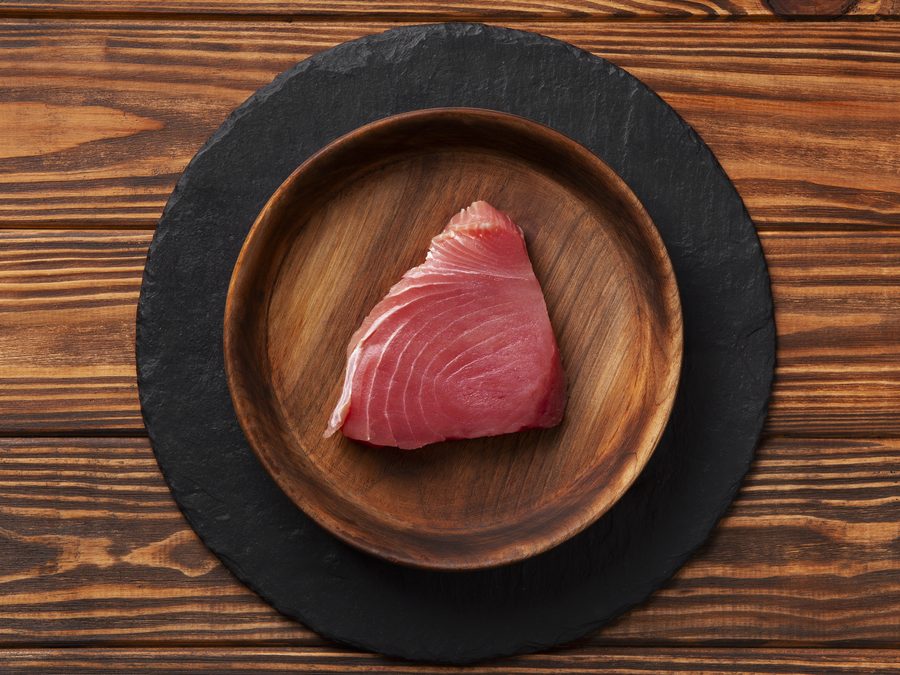 Tuna prepared for a baby