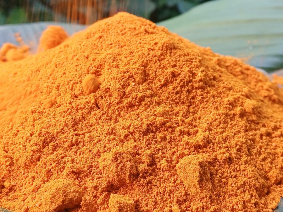 Turmeric prepared for a baby
